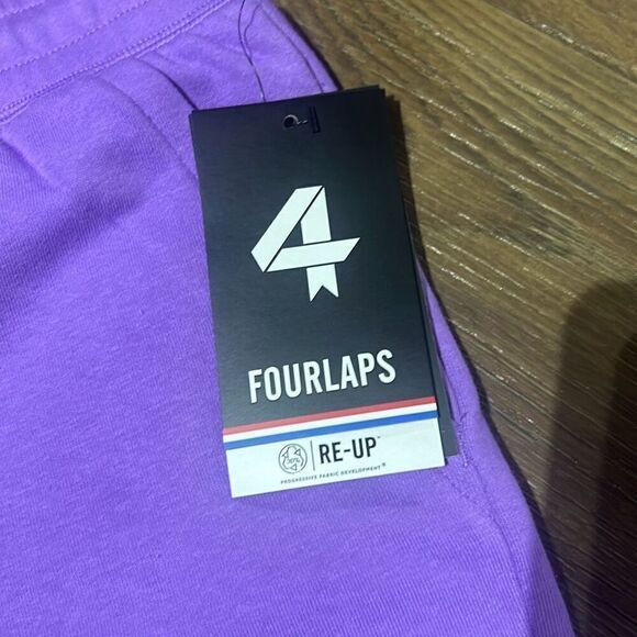 NWT FourLaps Womens Lavander French Terry‎ Pull-On Pockets Rush Shorts Small - Picture 3 of 8